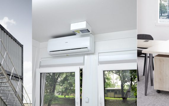 Organizacja biura tymczasowego i zaplecza socjalnego na budowie